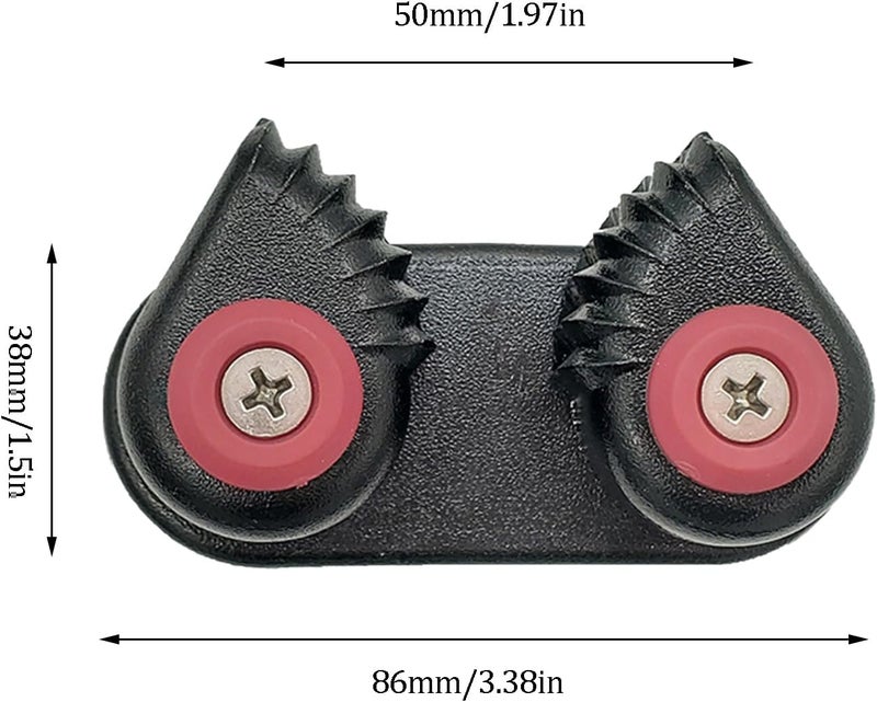 dcvbny 4 Pack Kayak Cam Cleat Boat Canoe Sailing Boat Dinghy Aluminum Cam Cleats Marine Fast Entry Kayak Cleats for Sailboat Canoe Sailing Quick Fix Boat Cleat Accessories - Image 4
